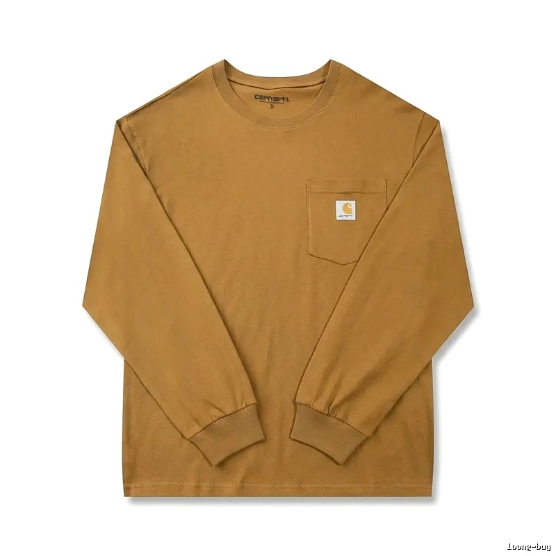 Carhartt basic retro brown long-sleeve
