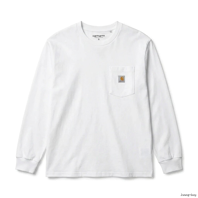 Carhartt minimalist style white long-sleeve