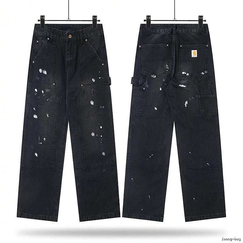 Carhartt workwear style black jeans