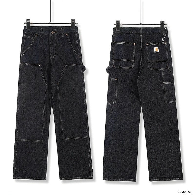 Carhartt workwear style dark denim jeans