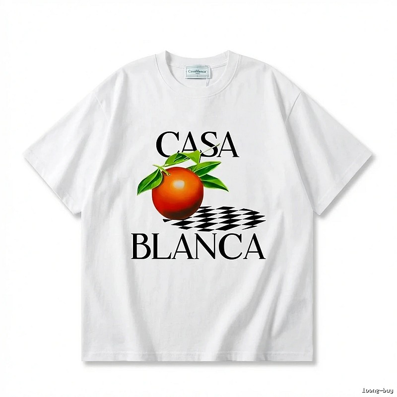 Casablanca Fruit Print White T-shirt