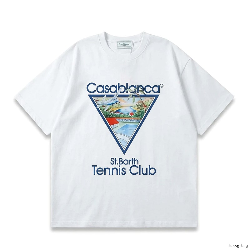 Casablanca Printed Casual White T-shirt