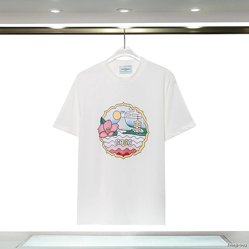 Casablanca - printed Japanese - style white T - shirt