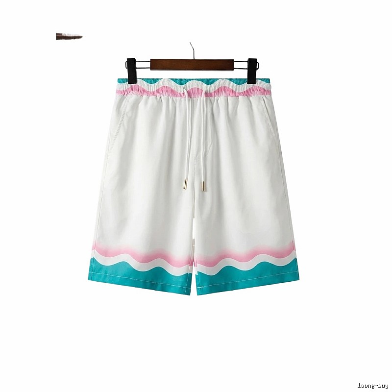 Casablanca Wave Pattern Casual Shorts