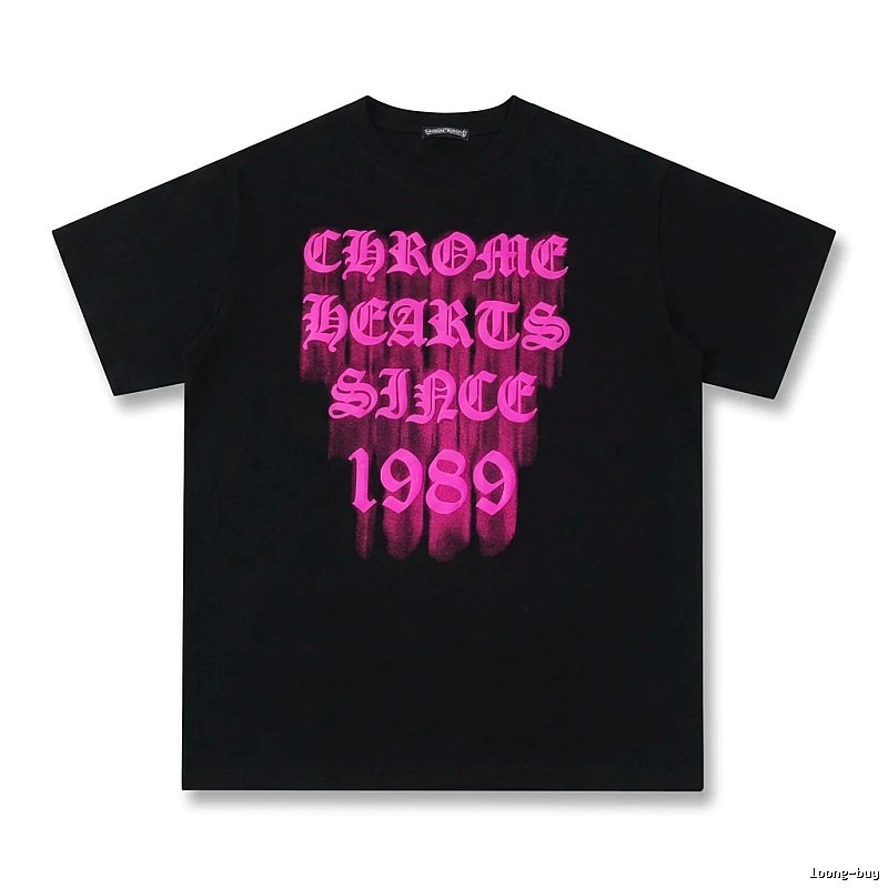 Chrome Hearts 1989 Series Dark Style Black T-shirt