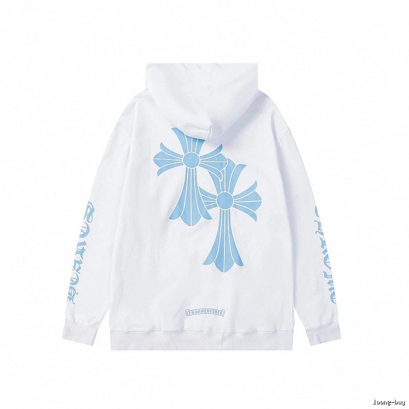 Chrome Hearts 2088-15 White Cross Graphic Hoodie Travel Styling
