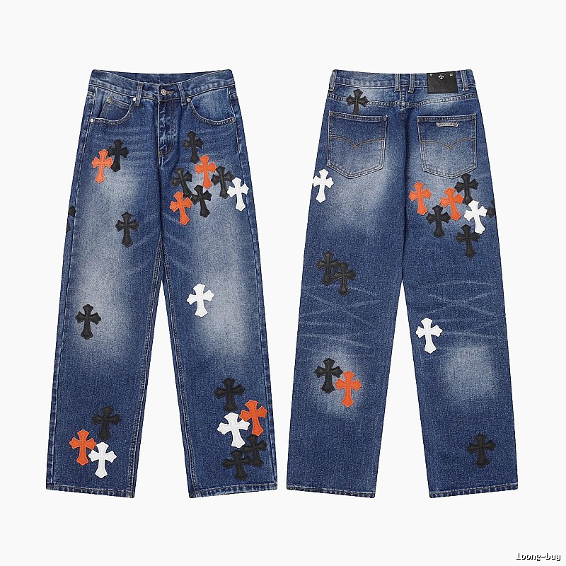 Chrome Hearts Casual Graphic jeans Light Denim Jeans for Comfortable Styling