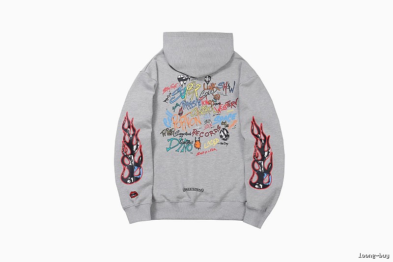 Chrome Hearts Compact Cross graphic hoodie Black Blue Cross for Smart Casual Looks