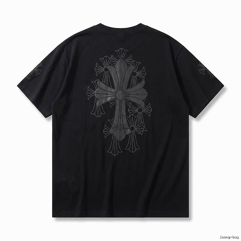 Chrome Hearts cross dark style short-sleeve shirt