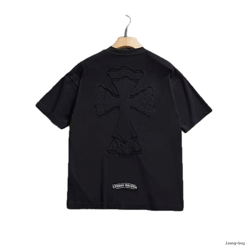 Chrome Hearts Cross Patch High Street Black Short-sleeve T-shirt