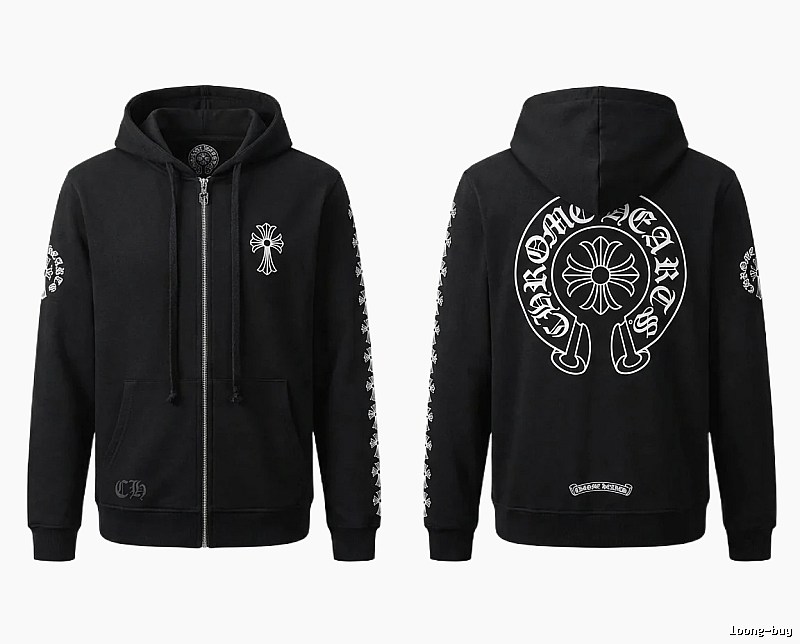 Chrome Hearts Cross Trendy Cool Black Sweatshirt
