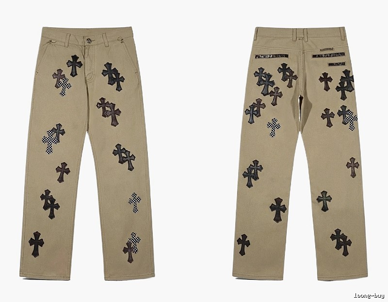 Chrome Hearts Cross Vintage Khaki Pants