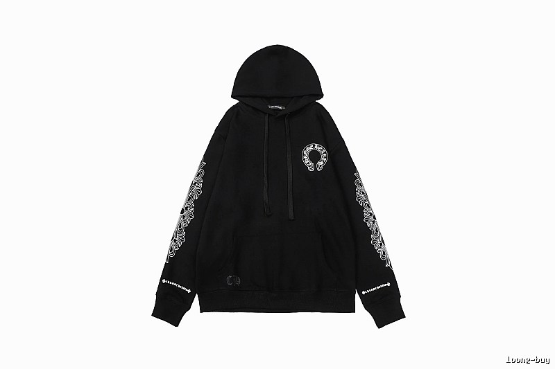 Chrome Hearts Resort Cross graphic hoodie Black Blue Cross with Premium Look