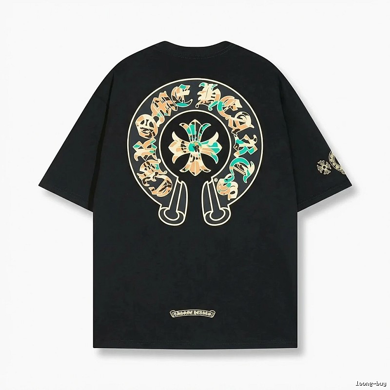 Chrome Hearts Retro Style Black T-shirt