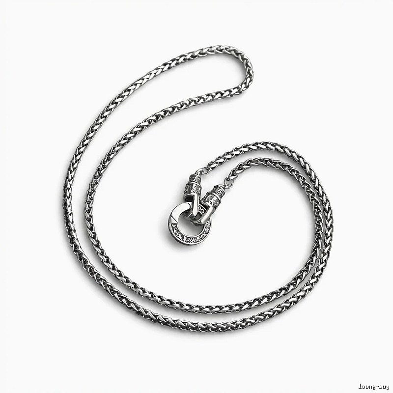 Chrome Hearts Retro Style Silver Necklace