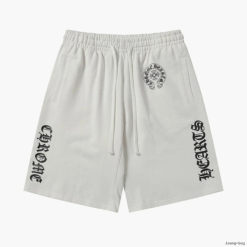 Chrome Hearts trendy and cool white shorts