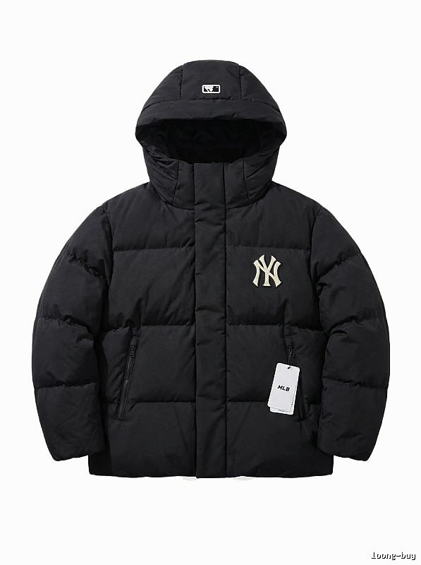 Classic black down jacket of MLB