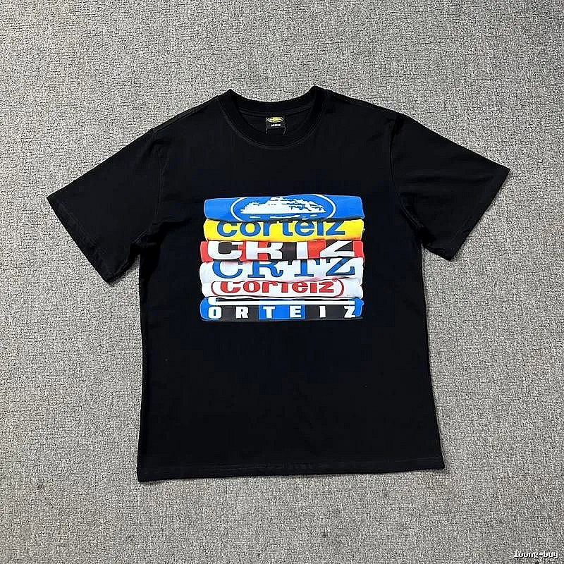 Corteiz Compact Logo T-shirt Black Corteiz for Smart Casual Looks