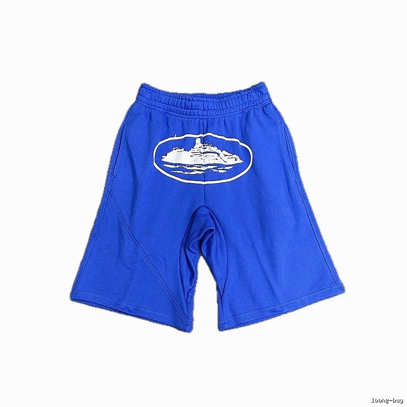 Corteiz Cruise Print Blue Shorts