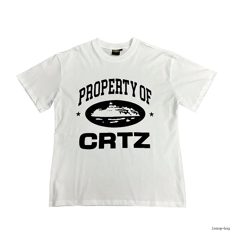 Corteiz letter - printed white T - shirt