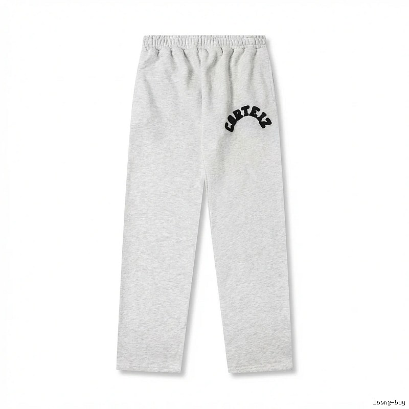 Corteiz minimalist light gray sweatpants