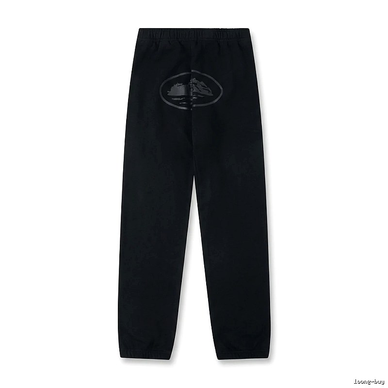 Corteiz Printed Casual Black Pants