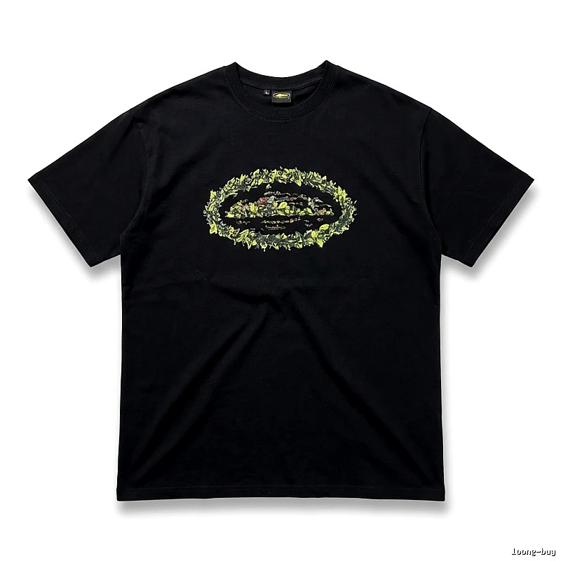 Corteiz Printed Trendy Black T-shirt