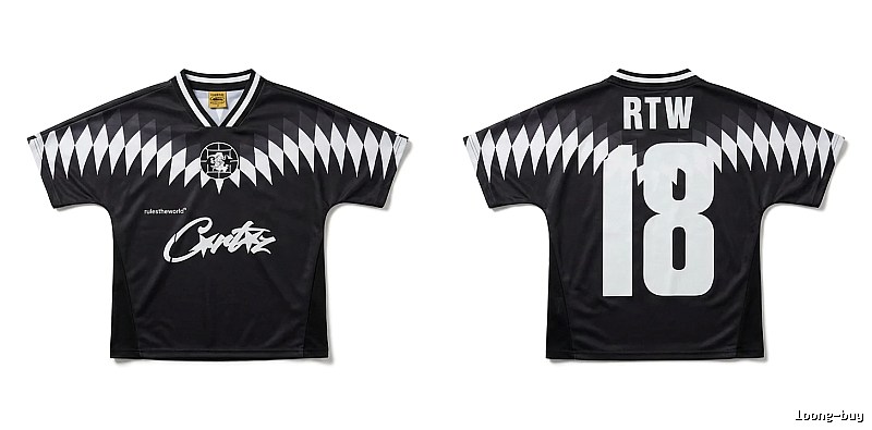 Corteiz RTW Series Black and White Wind Top