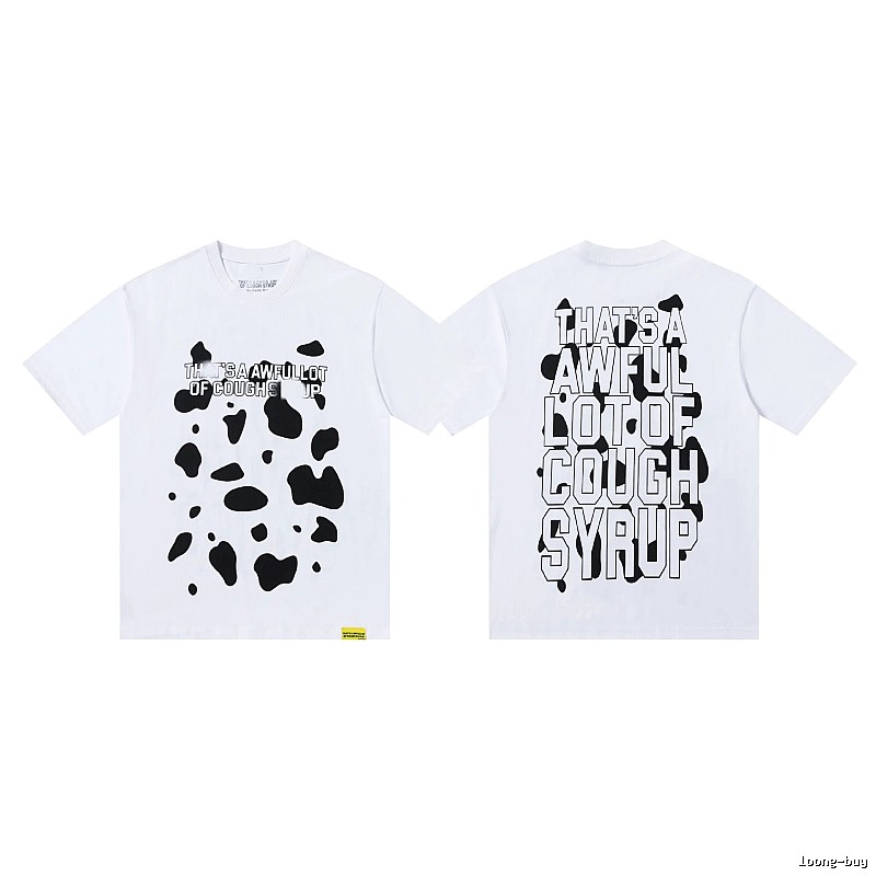 COUGH SYRUP Print Street Style White T-Shirt