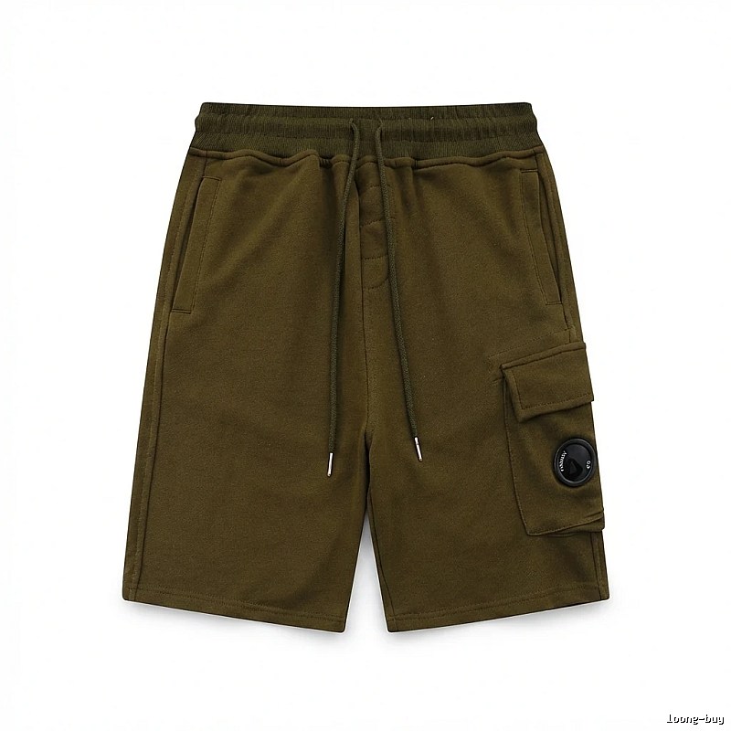C.P. Company olive work-style shorts