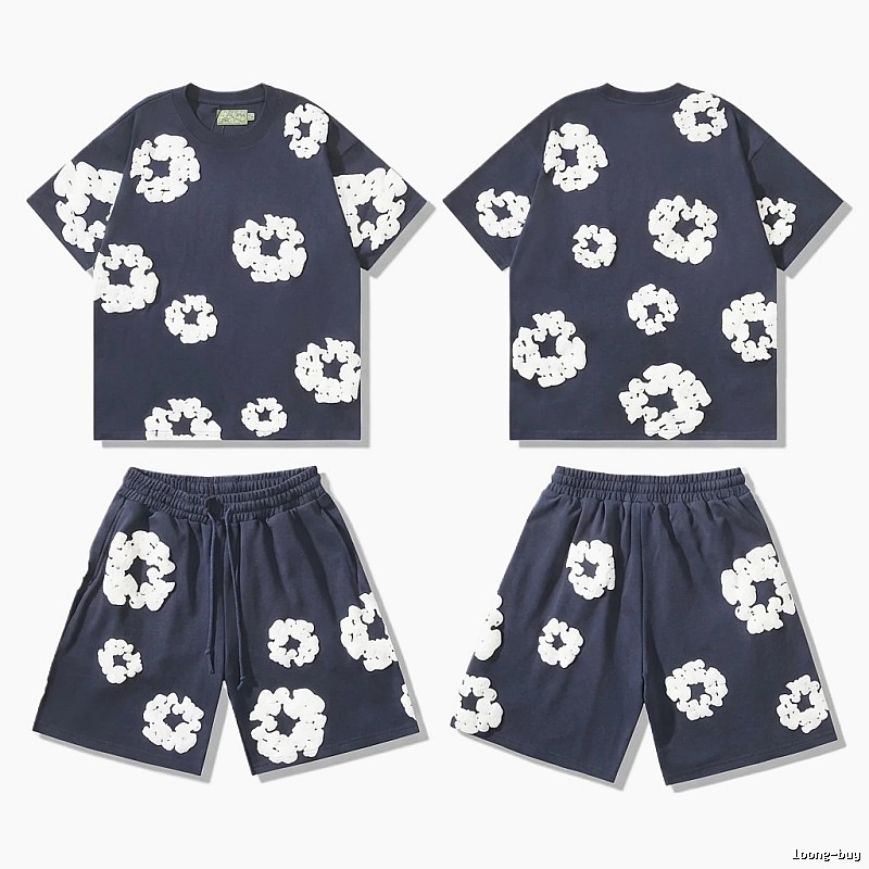 Denim Tears Floral Casual Style Set
