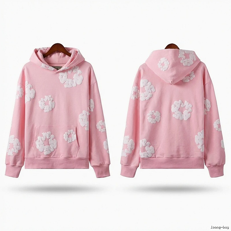 DENIM TEARS Floral Pink Hoodie