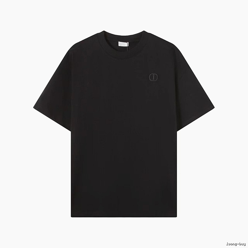 Dior Classic Collection Minimalist Style Black T-Shirt