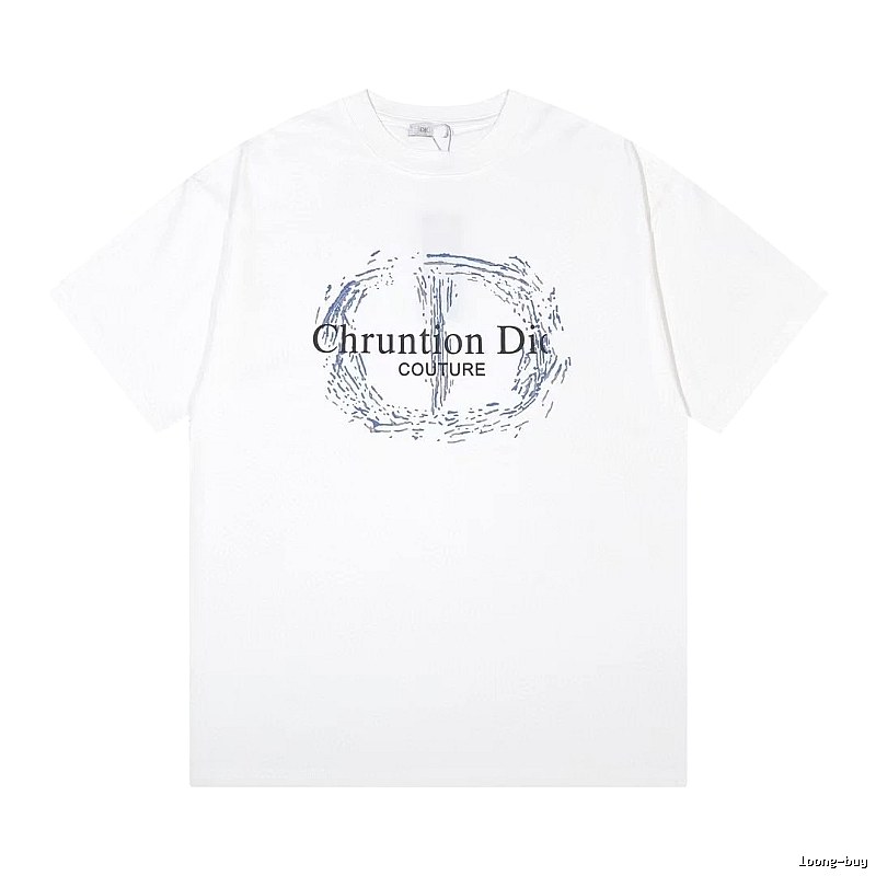 Dior Couture Trendy Style White Short-sleeve T-shirt