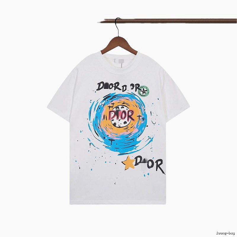 Dior Graffiti Trend Style White Short-sleeve T-shirt