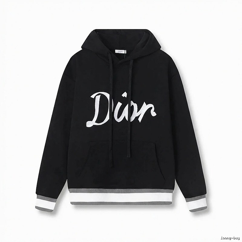 Dior letter-style black sweatshirt