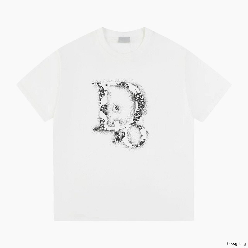 Dior Minimalist Monogram White Short-sleeved T-shirt