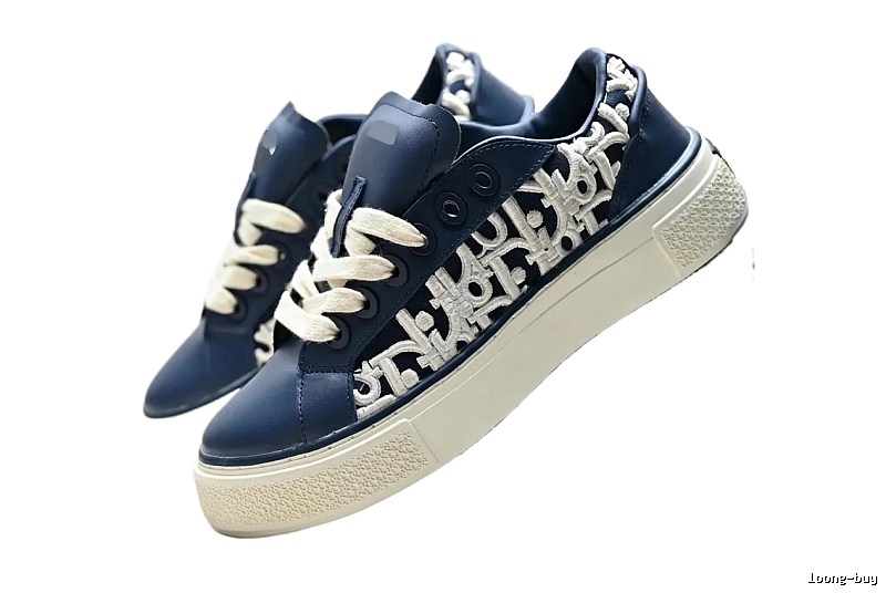 Dior retro-style dark blue sneakers