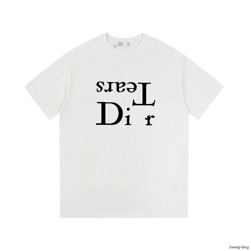Dior x Tears Co-branded Trendy Style White Short-sleeve T-Shirt