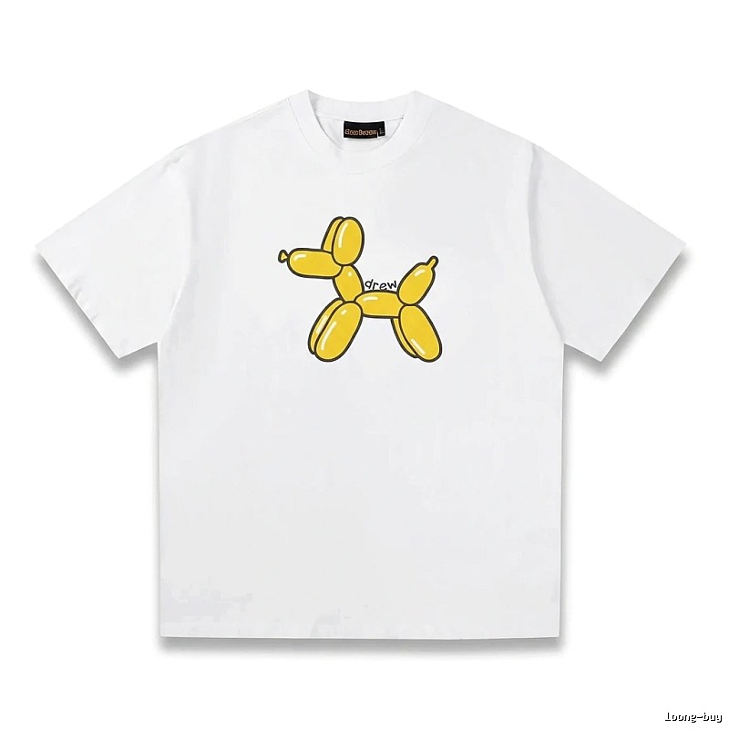 DREW Balloon Dog Simple White T-shirt