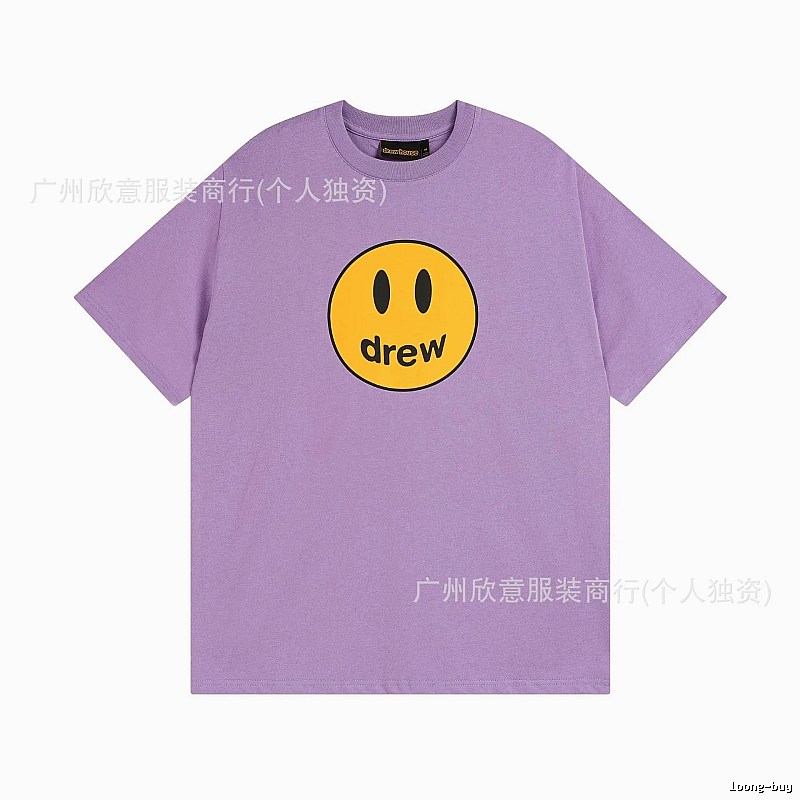 DREW Smile Street Style Purple Short Sleeve T-shirt