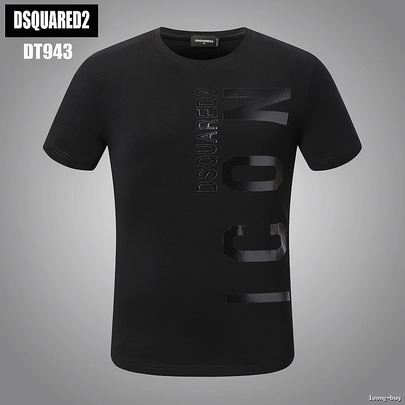 DSQUARED2 ICON Streetwear Black Short-sleeve T-shirt