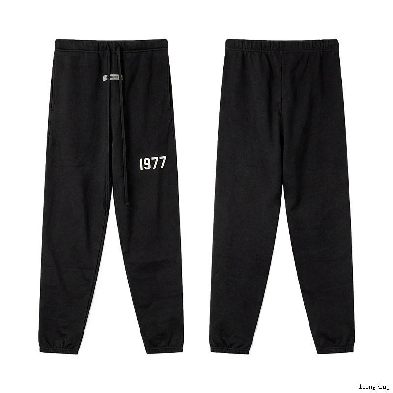 ESSENTIALS 1977 Minimalist Style Black Pants