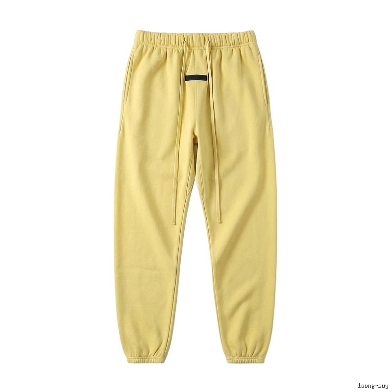 ESSENTIALS Basic Casual Yellow Sweatpants