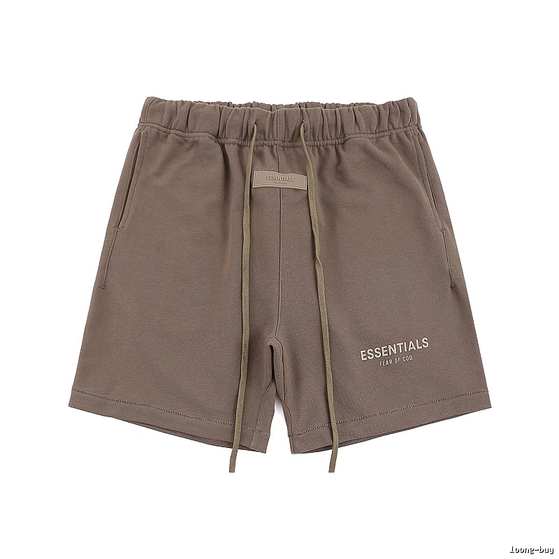 ESSENTIALS Basic Khaki Shorts