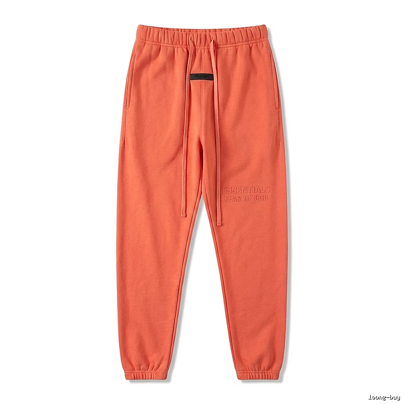 ESSENTIALS Basic Orange Sweatpants