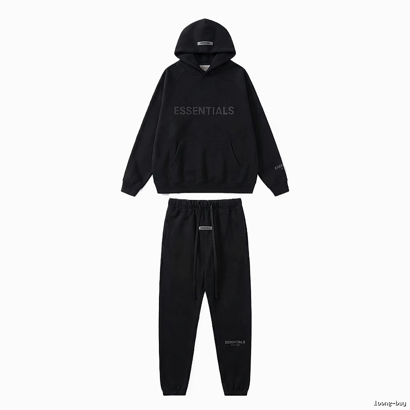 ESSENTIALS casual style black suit