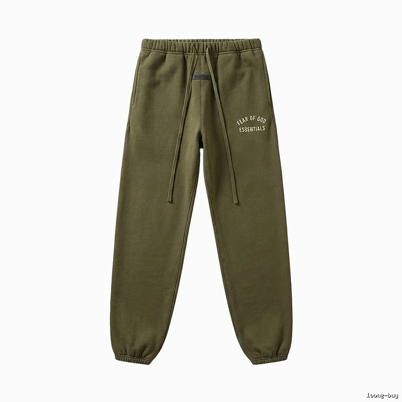 ESSENTIALS casual style olive green sweatpants
