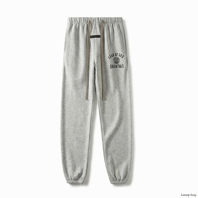 ESSENTIALS minimalist light gray sweatpants