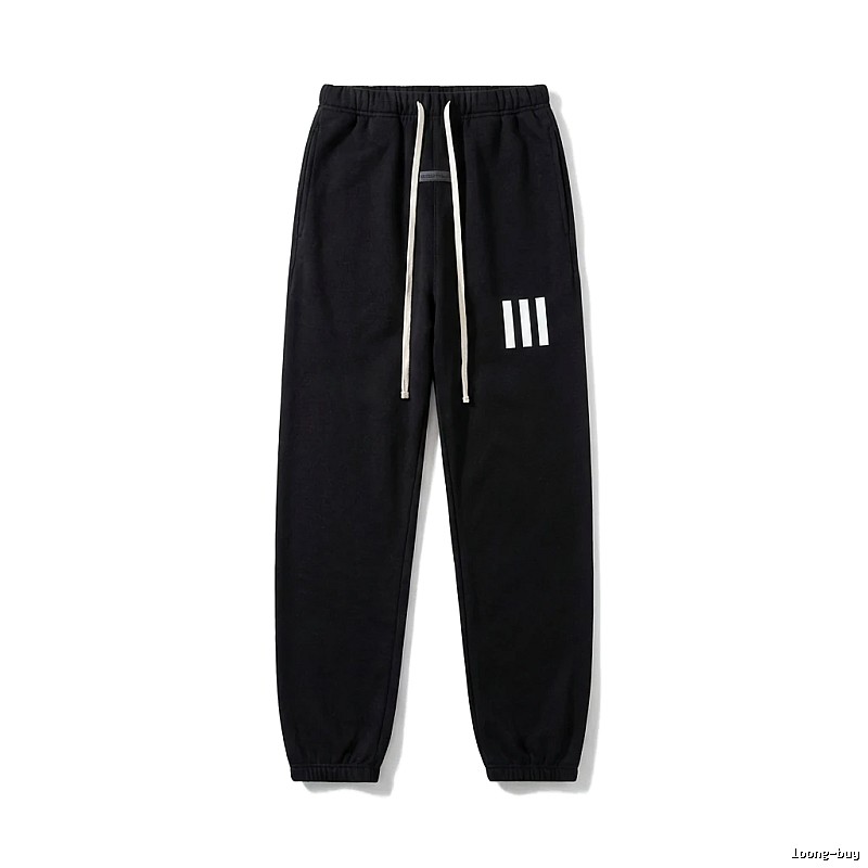 ESSENTIALS minimalist style black sweatpants